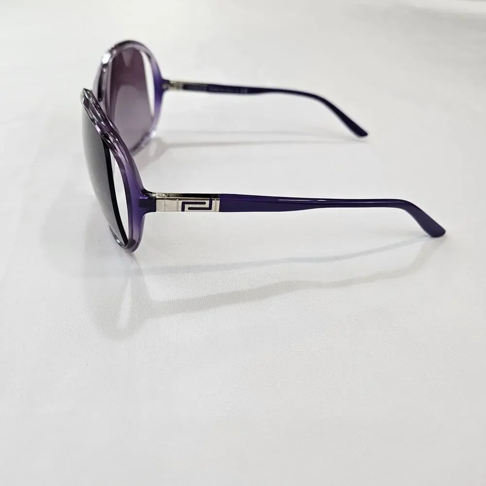 Versace VE4174 Purple Shield Sunglasses Oversized Italy Y2K